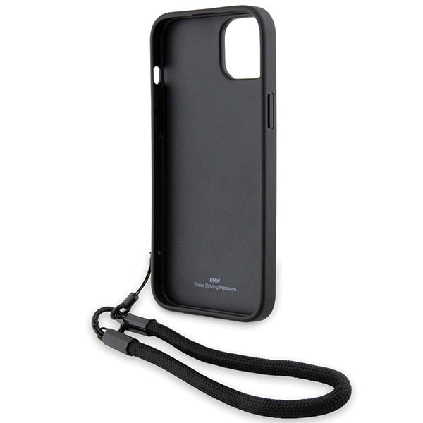 Etui BMW Signature Leather Wordmark na iPhone 15 Plus / 14 Plus - czarne – zdjęcie 6