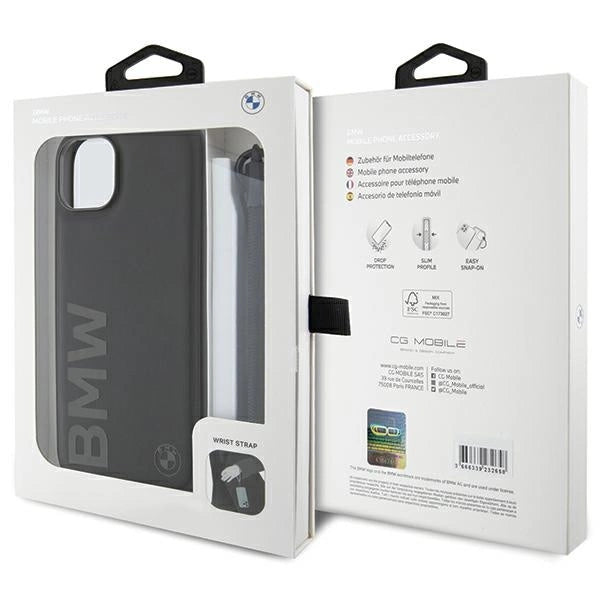Etui BMW Signature Leather Wordmark na iPhone 15 Plus / 14 Plus - czarne – zdjęcie 7