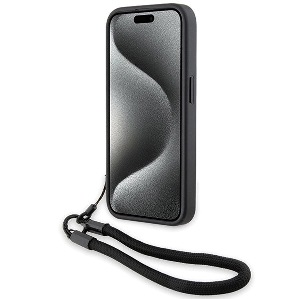Etui BMW Signature Leather Wordmark Cord na iPhone 15 Pro Max - czarne – zdjęcie 4