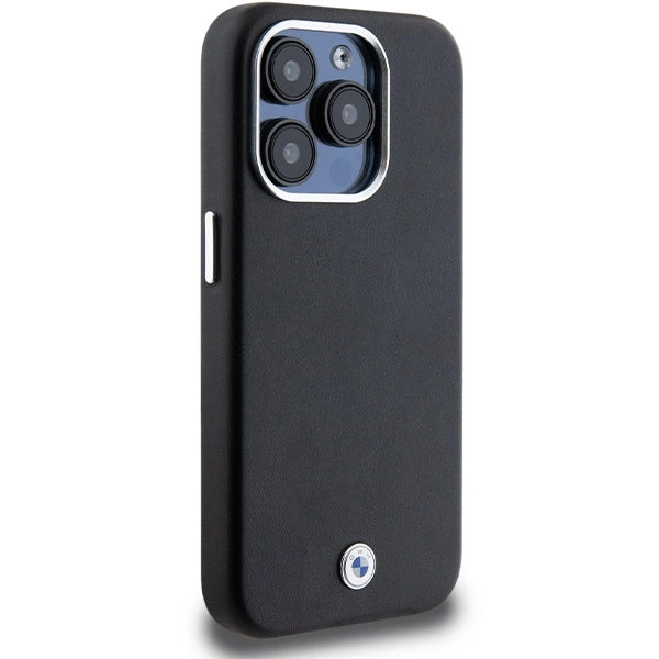 Etui BMW Signature Wrapped Metal MagSafe na iPhone 14 Pro - czarne – zdjęcie 4