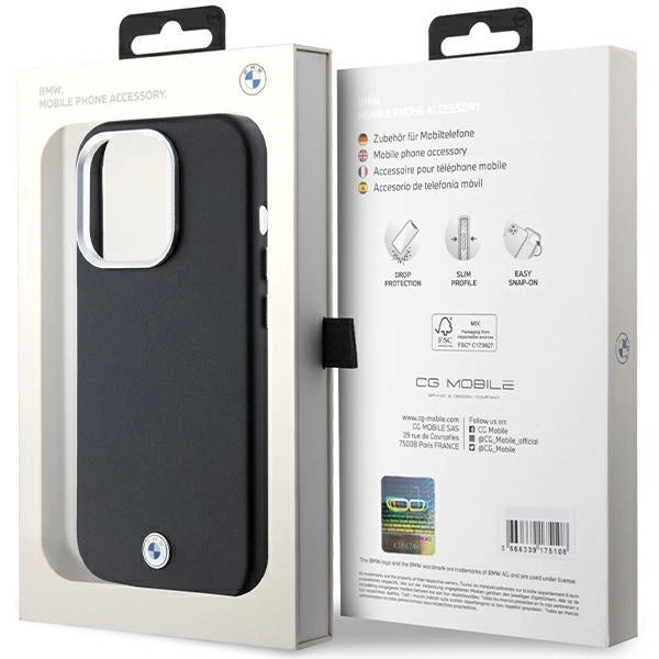 Etui BMW Signature Wrapped Metal MagSafe na iPhone 14 Pro - czarne – zdjęcie 8