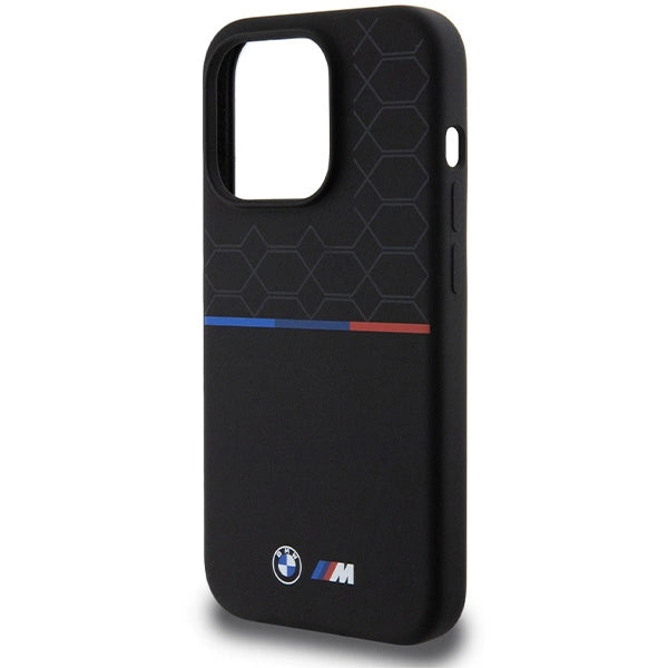 Etui BMW M Silicone Pattern MagSafe na iPhone 15 Pro - czarne – zdjęcie 6