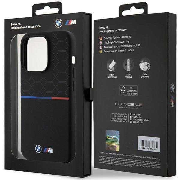 Etui BMW M Silicone Pattern MagSafe na iPhone 15 Pro - czarne – zdjęcie 8
