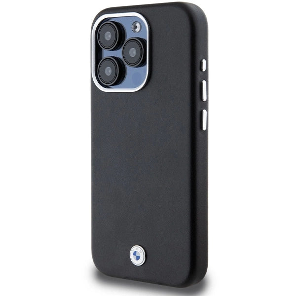 Etui BMW Signature Wrapped Metal MagSafe na iPhone 15 Pro - czarne – zdjęcie 2
