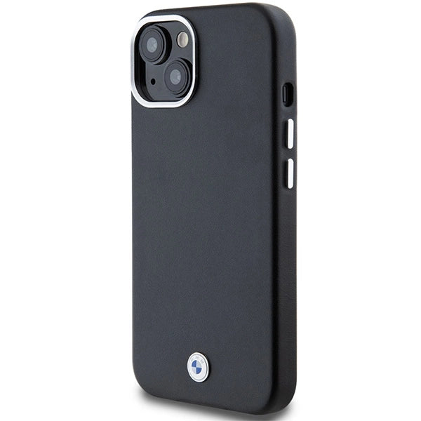 Etui BMW Signature Wrapped Metal na iPhone 15 Plus / 14 Plus - czarne – zdjęcie 2