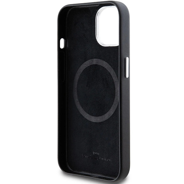 Etui BMW Signature Wrapped Metal na iPhone 15 Plus / 14 Plus - czarne – zdjęcie 7