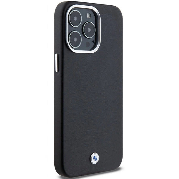Etui BMW Signature Wrapped Metal MagSafe na iPhone 15 Pro Max - czarne – zdjęcie 4