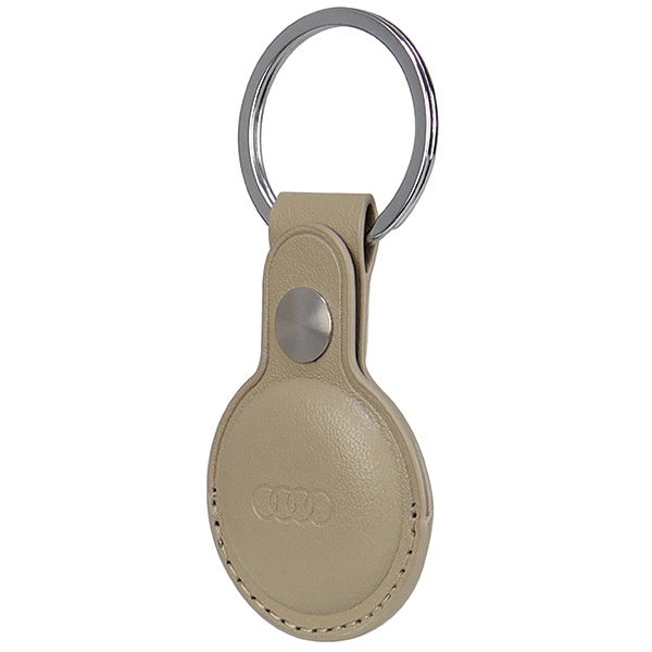 Etui Audi Synthetic Leather na AirTag - beżowe – zdjęcie 2