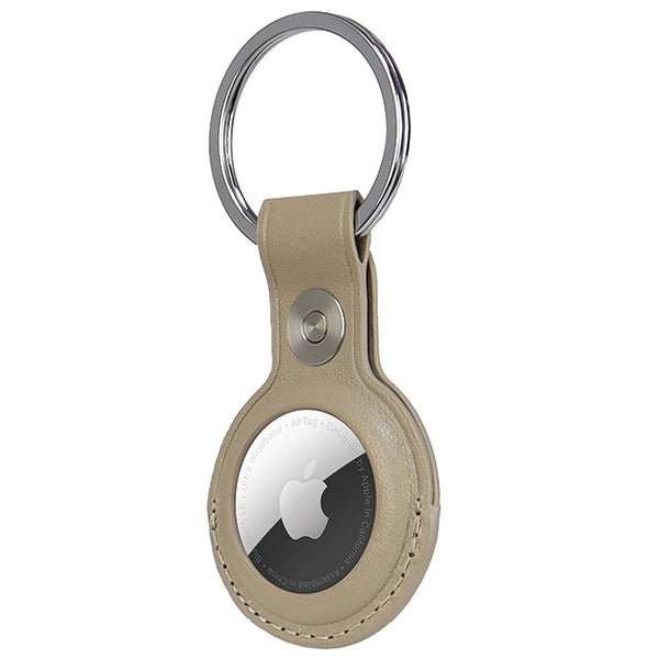 Etui Audi Synthetic Leather na AirTag - beżowe – zdjęcie 4