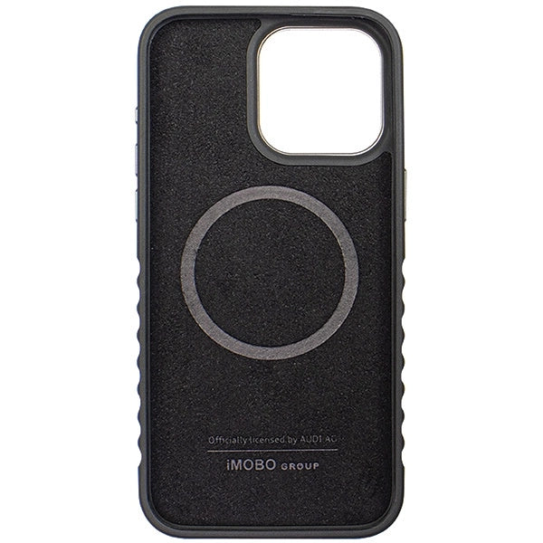 Etui Audi Genuine Leather z MagSafe na iPhone 14 Pro Max - czarno-czerwone – zdjęcie 6