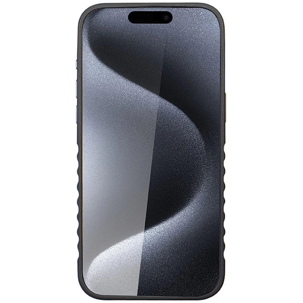 Etui Audi Genuine Leather z MagSafe na iPhone 15 Pro - czarno-czerwone – zdjęcie 4