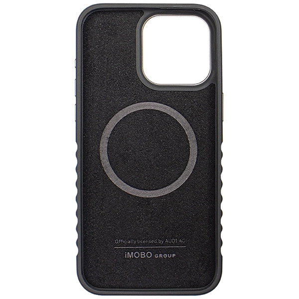 Etui Audi Genuine Leather z MagSafe na iPhone 15 Pro - czarno-czerwone – zdjęcie 8