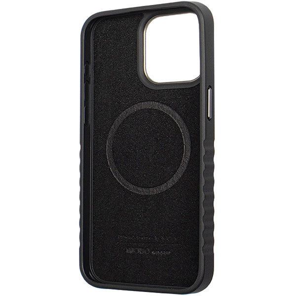 Etui Audi Genuine Leather z MagSafe na iPhone 15 Pro - czarno-czerwone – zdjęcie 9