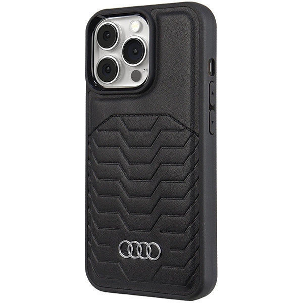 Etui Audi Synthetic Leather z MagSafe na iPhone 13 Pro / 13 - czarne – zdjęcie 6