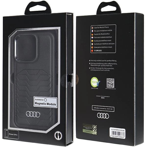 Etui Audi Synthetic Leather z MagSafe na iPhone 13 Pro / 13 - czarne – zdjęcie 7