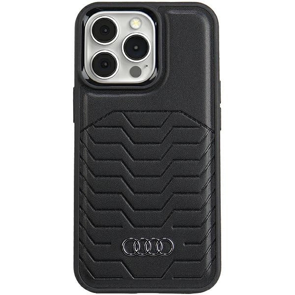 Etui Audi Synthetic Leather z MagSafe na iPhone 13 Pro Max - czarne