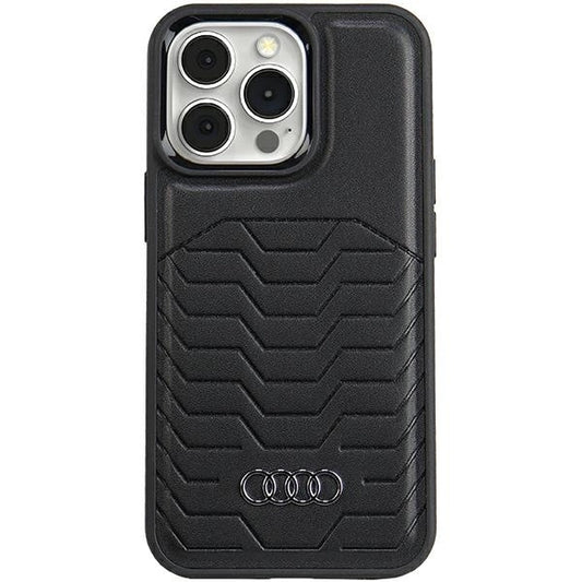 Etui Audi Synthetic Leather z MagSafe na iPhone 13 Pro Max - czarne