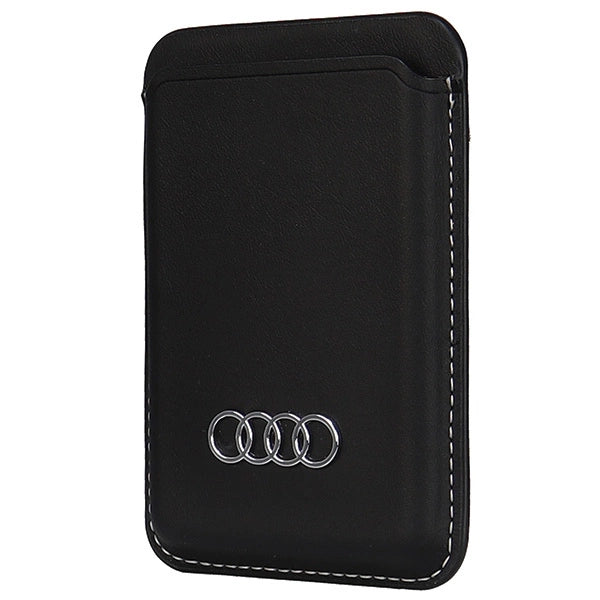 Portfel magnetyczny Audi Synthetic Leather kompatybilny z MagSafe - czarny – zdjęcie 2