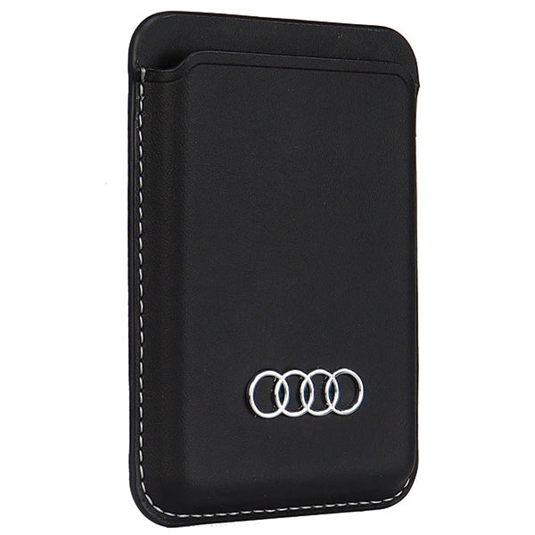Portfel magnetyczny Audi Synthetic Leather kompatybilny z MagSafe - czarny – zdjęcie 6