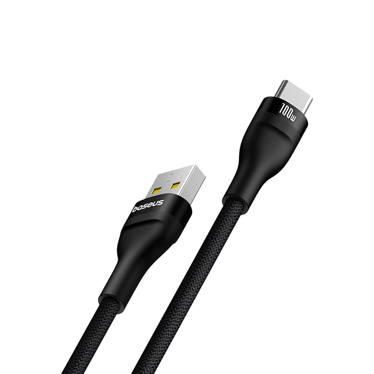 Kabel Baseus Flash 2 USB-A / USB-C 100W 1 m - czarny – zdjęcie 2