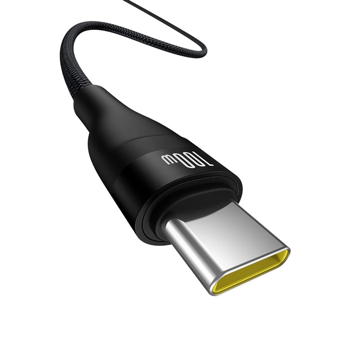 Kabel Baseus Flash 2 USB-A / USB-C 100W 1 m - czarny – zdjęcie 4