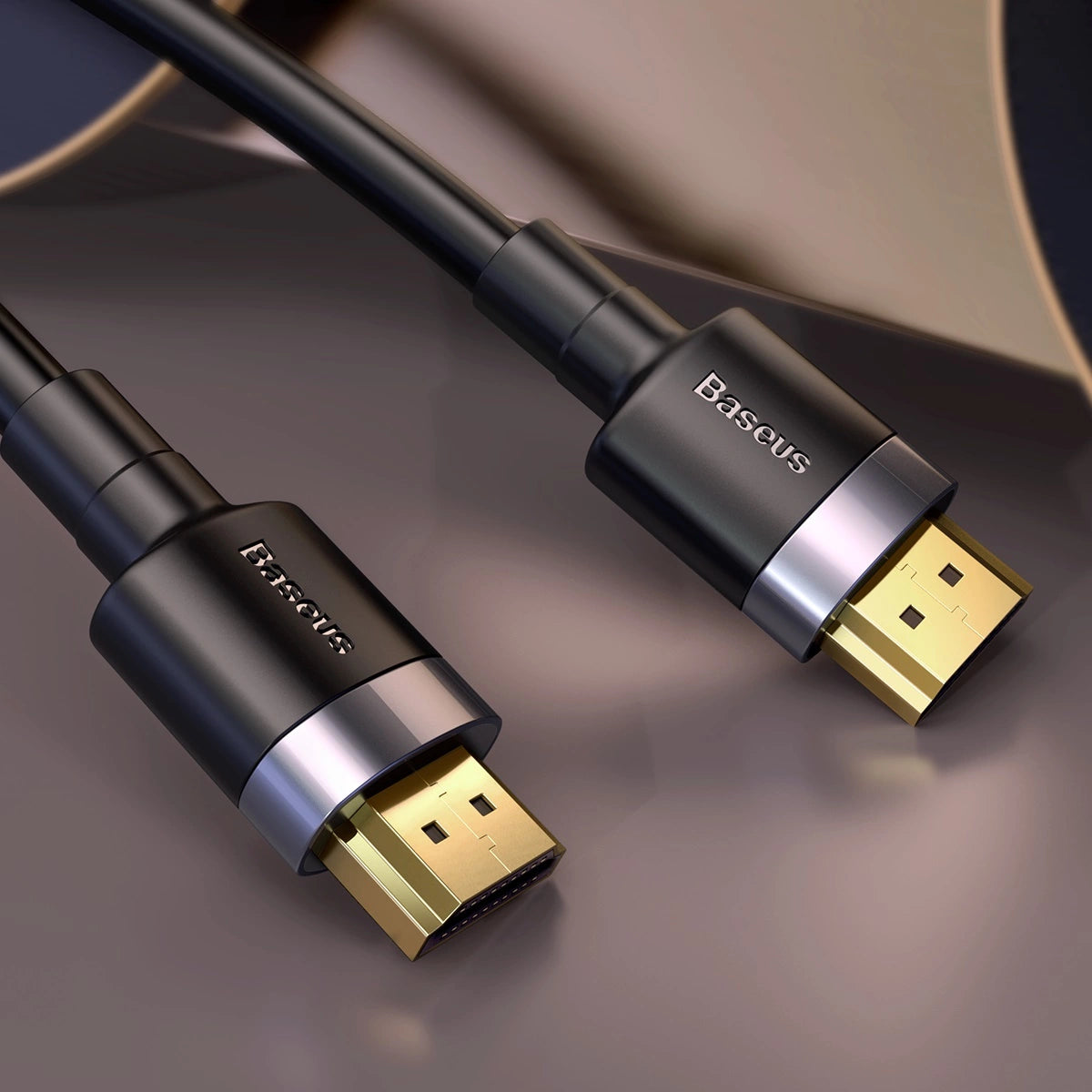 Kabel Baseus Cafule HDMI / HDMI 2.0 4K 60 Hz 3D 18 Gbps 1m - czarny – zdjęcie 6