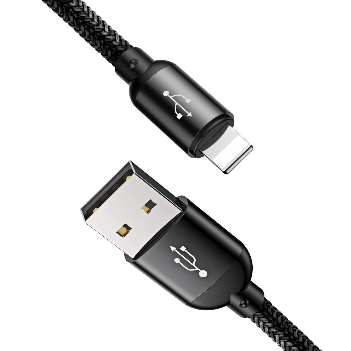 Kabel Baseus Three Primary Colors 3w1 USB-A - micro USB - czarny – zdjęcie 4