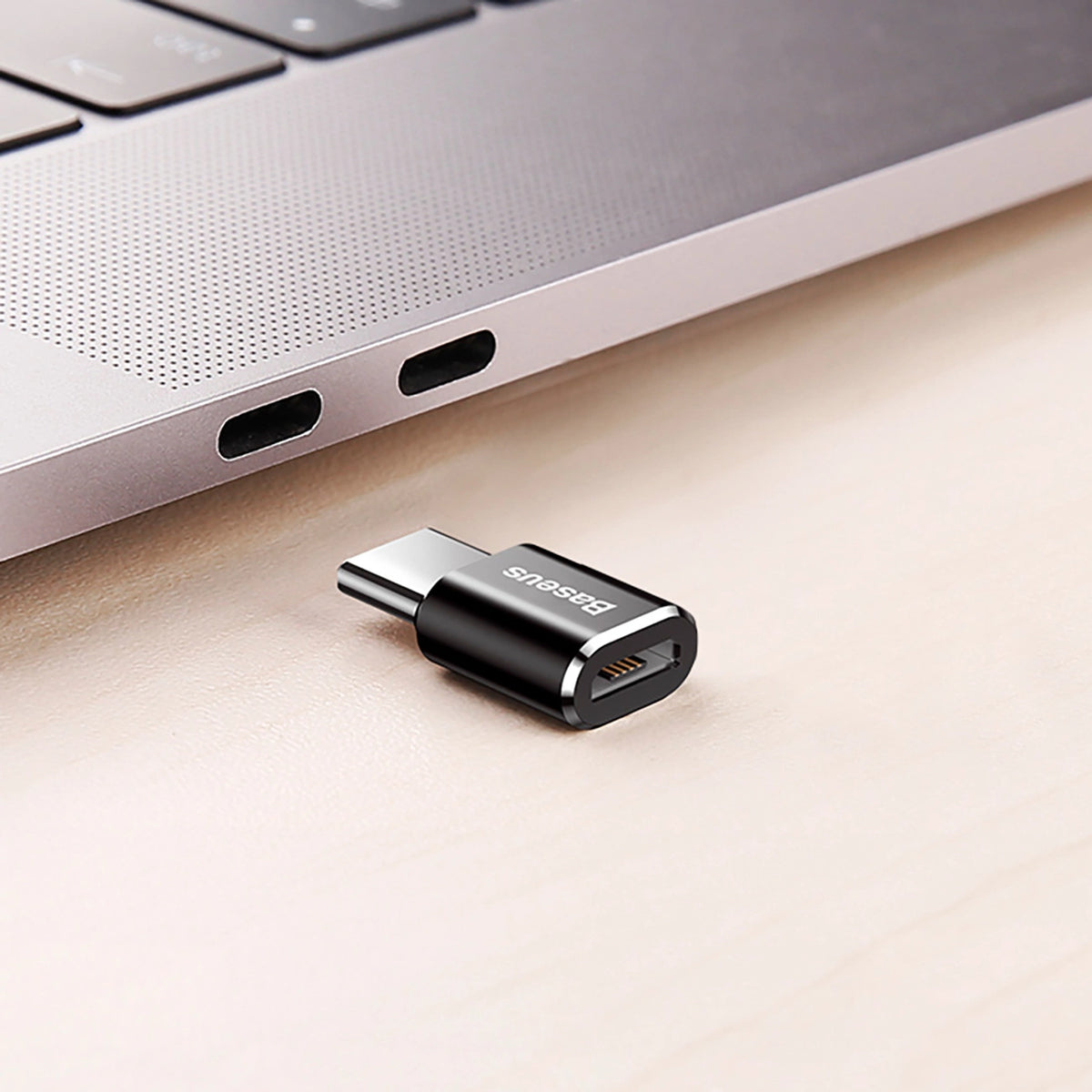 Adapter Baseus Mini przejściówka z micro USB na USB-C - czarny – zdjęcie 10