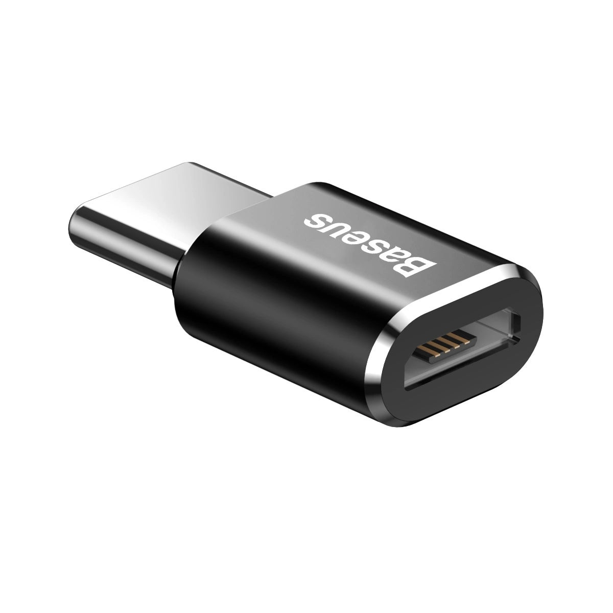 Adapter Baseus Mini przejściówka z micro USB na USB-C - czarny – zdjęcie 5