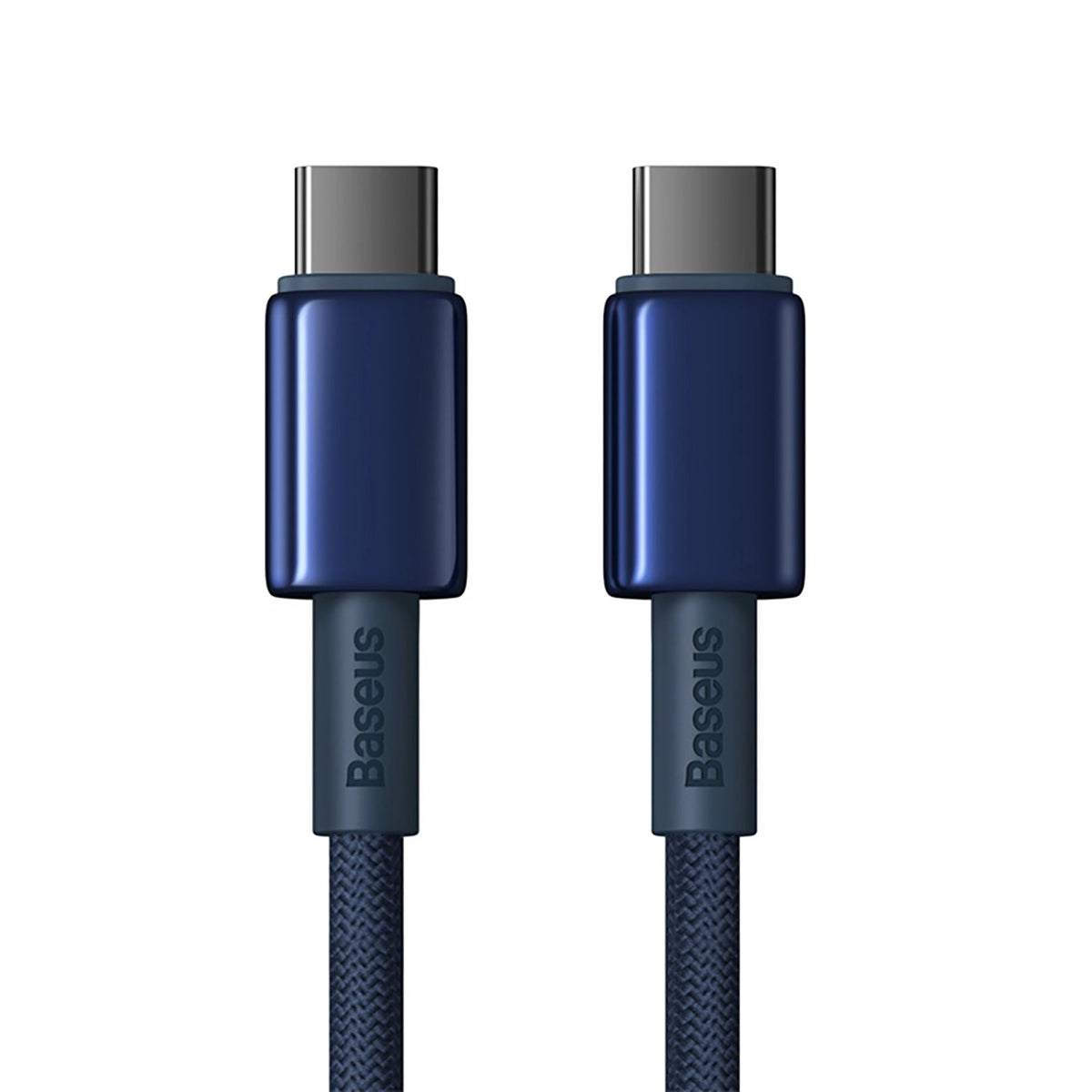 Kabel Baseus Tungsten Gold USB-C / USB-C 100W 1m - granatowy – zdjęcie 2