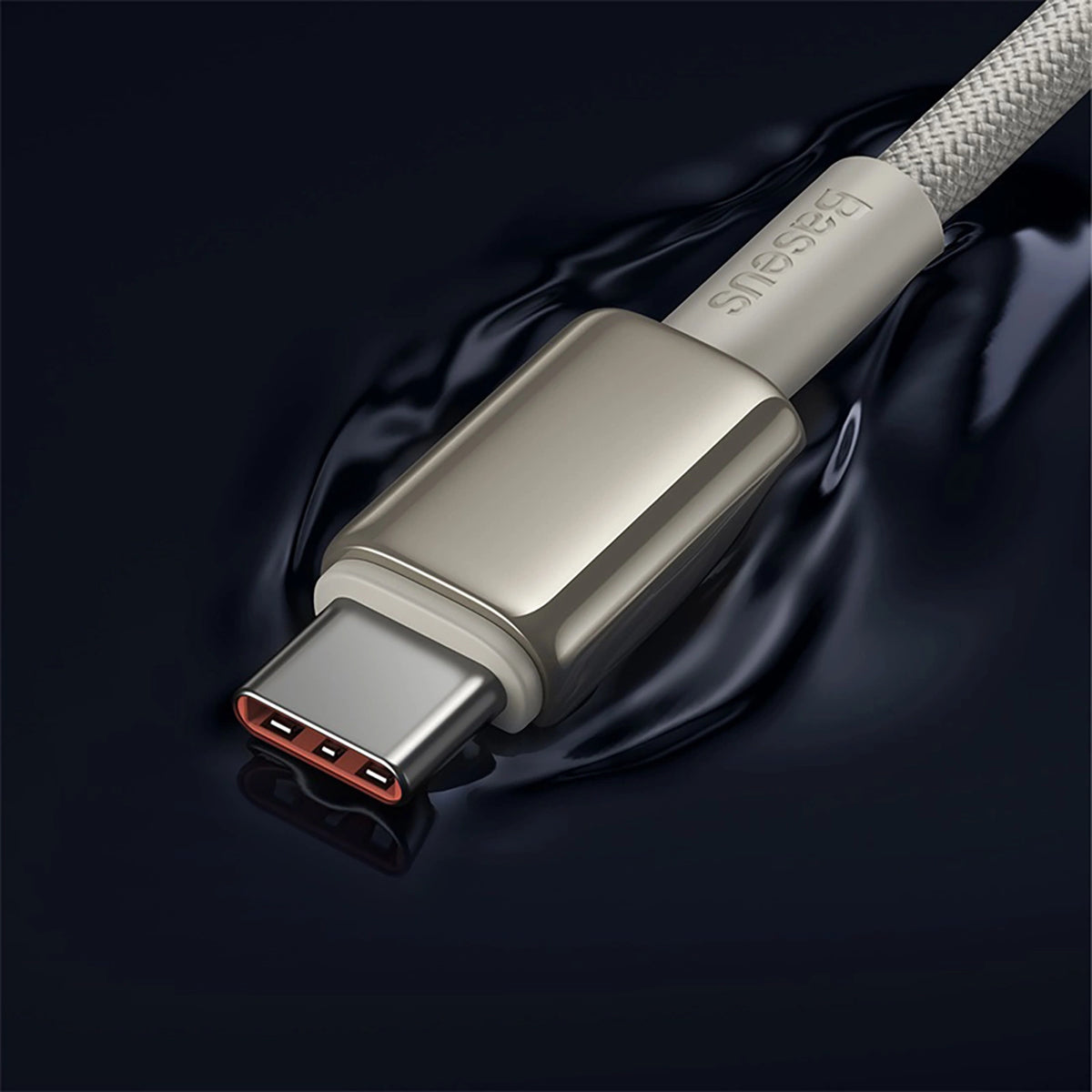 Kabel Baseus Tungsten Gold USB-C / USB-C 100W 1m - złoty – zdjęcie 6