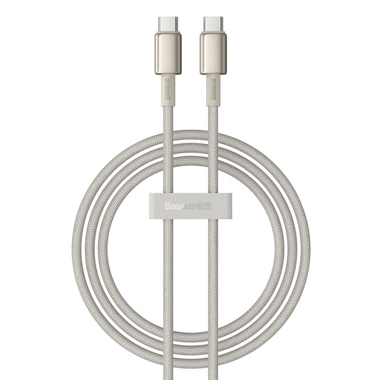 Kabel Baseus Tungsten Gold USB-C / USB-C 100W 1m - złoty