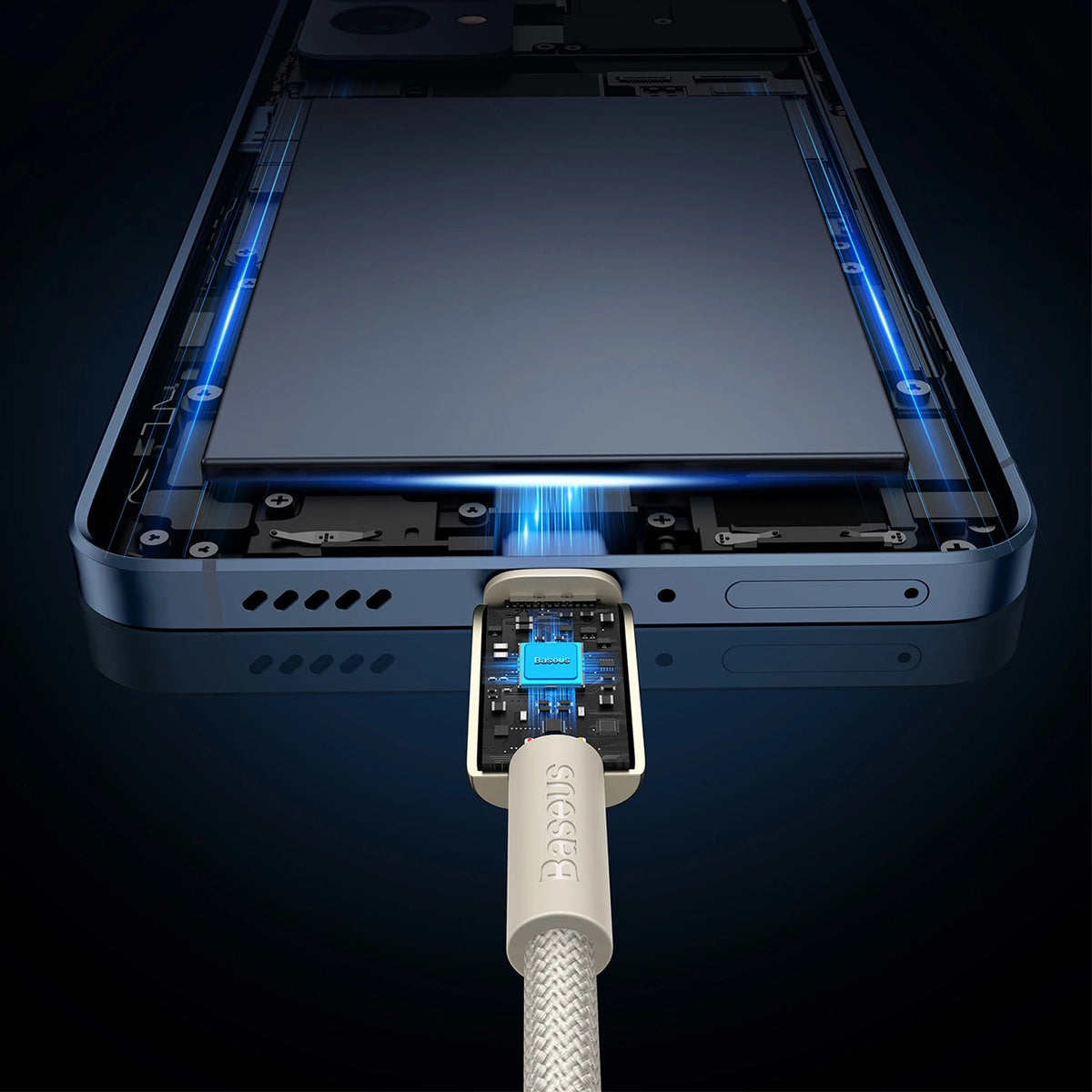 Kabel Baseus Tungsten Gold USB-C / USB-C 100W 1m - złoty – zdjęcie 7