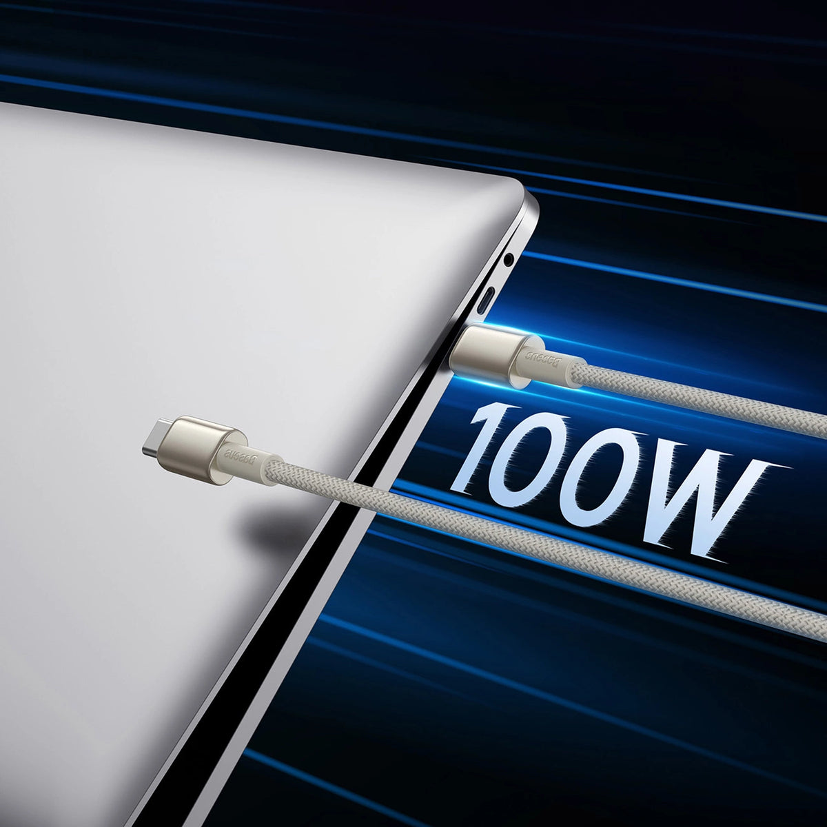 Kabel Baseus Tungsten Gold USB-C / USB-C 100W 1m - złoty – zdjęcie 8