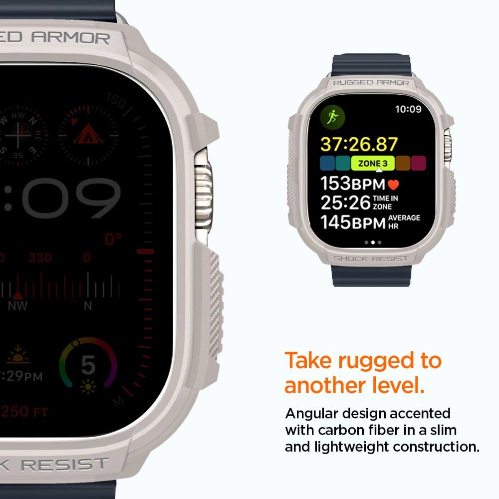 Etui Spigen Rugged Armor na Apple Watch Ultra 1 / 2 (49 mm) - beżowe – zdjęcie 14