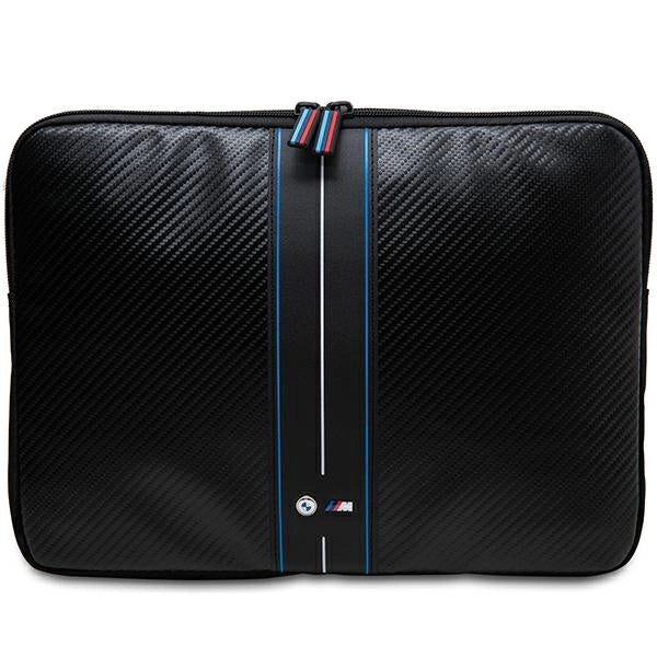Pokrowiec BMW Carbon & Blue Stripe na laptopa 14" - czarny