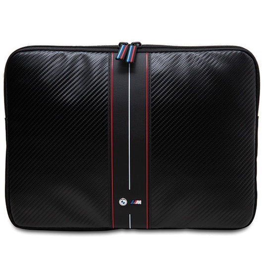 Pokrowiec BMW Carbon & Red Stripe na laptopa 14" - czarny