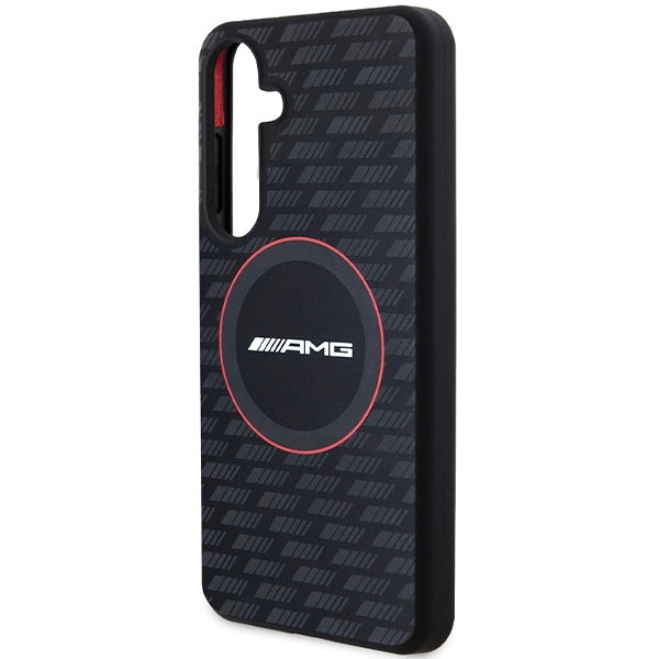 Etui AMG Silicone Carbon Pattern MagSafe na Samsung Galaxy S24+ - czarne – zdjęcie 6
