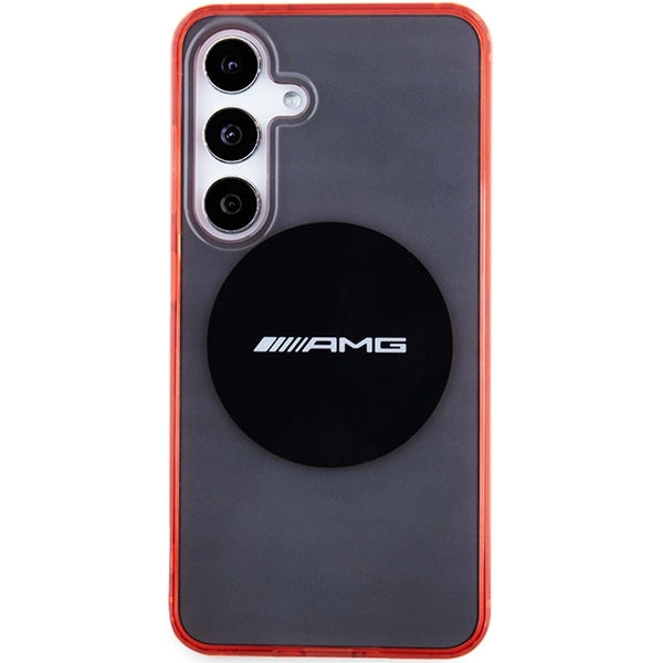 Etui AMG Transparent Bicolor MagSafe na Samsung Galaxy S24 - czarne – zdjęcie 3