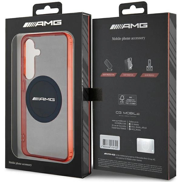 Etui AMG Transparent Bicolor MagSafe na Samsung Galaxy S24 - czarne – zdjęcie 8