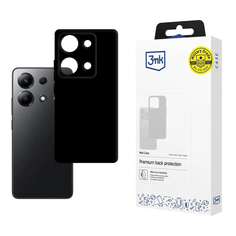 Etui 3mk Matt Case na Xiaomi Redmi Note 13 4G - czarne