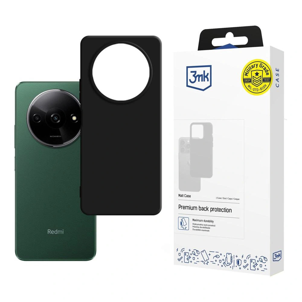 Etui 3mk Matt Case na Xiaomi Redmi A3 - czarne