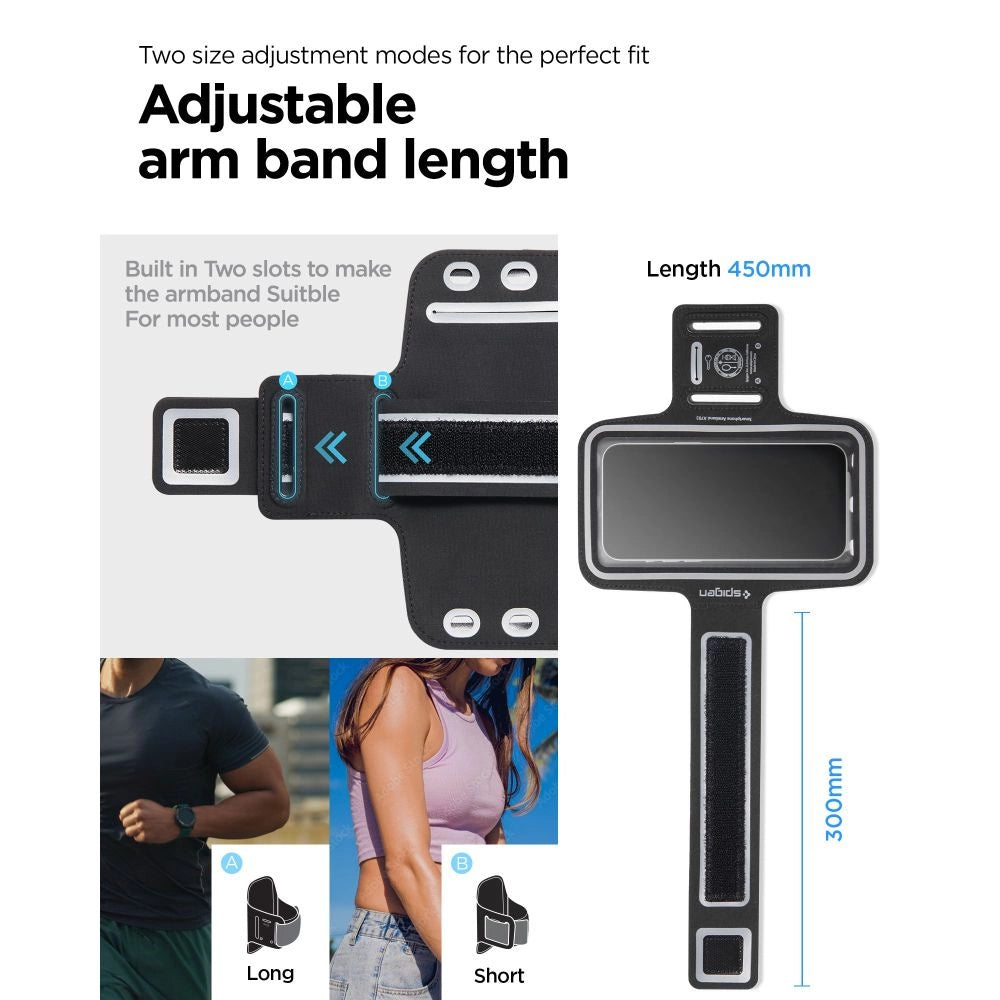 Armband Spigen A703 sportowy 6.9'' - czarny – zdjęcie 9