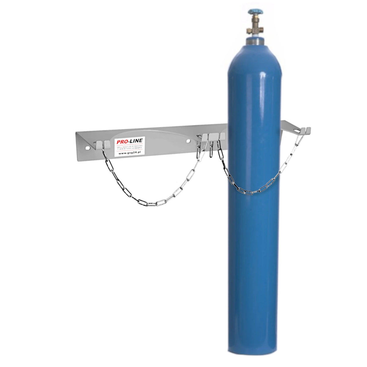 Uchwyt ścienny na 1 butlę gazową maks. śr. butli 250 mm PRO-LINE – zdjęcie 3