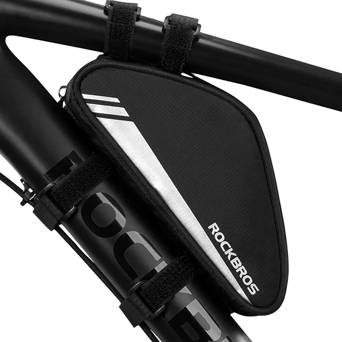 Torba Rockbros B55-BK rowerowa na ramę 0.7 l - czarna – zdjęcie 2