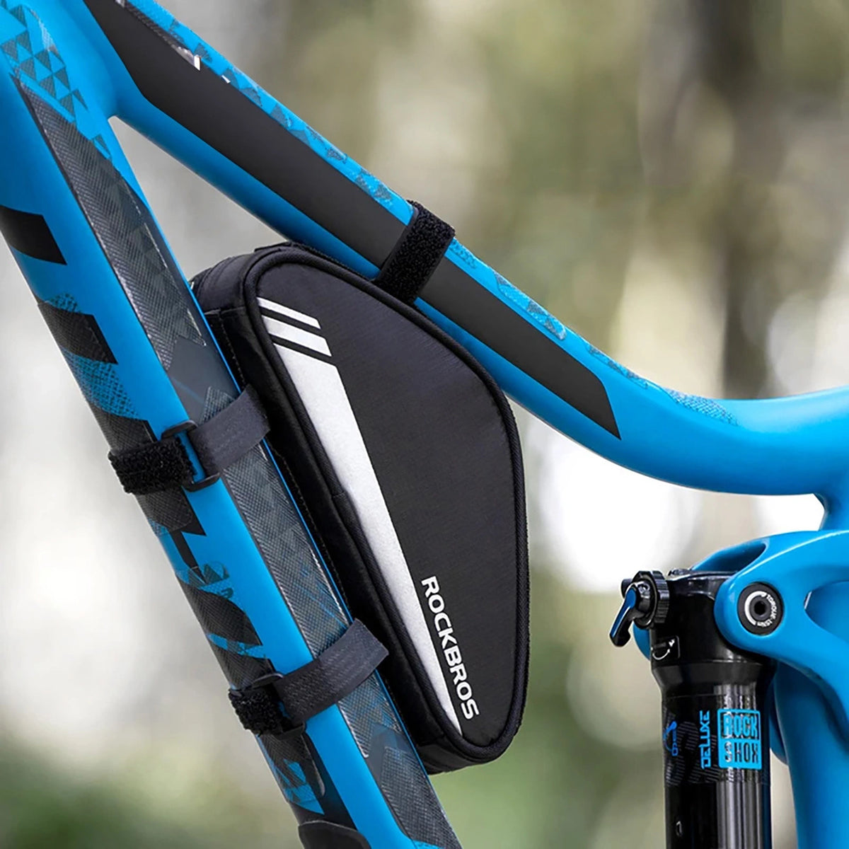 Torba Rockbros B55-BK rowerowa na ramę 0.7 l - czarna – zdjęcie 8