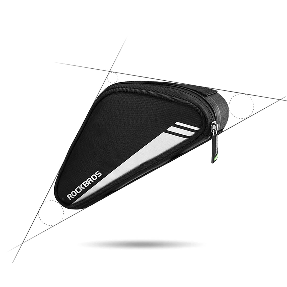 Torba Rockbros B55-BK rowerowa na ramę 0.7 l - czarna – zdjęcie 4