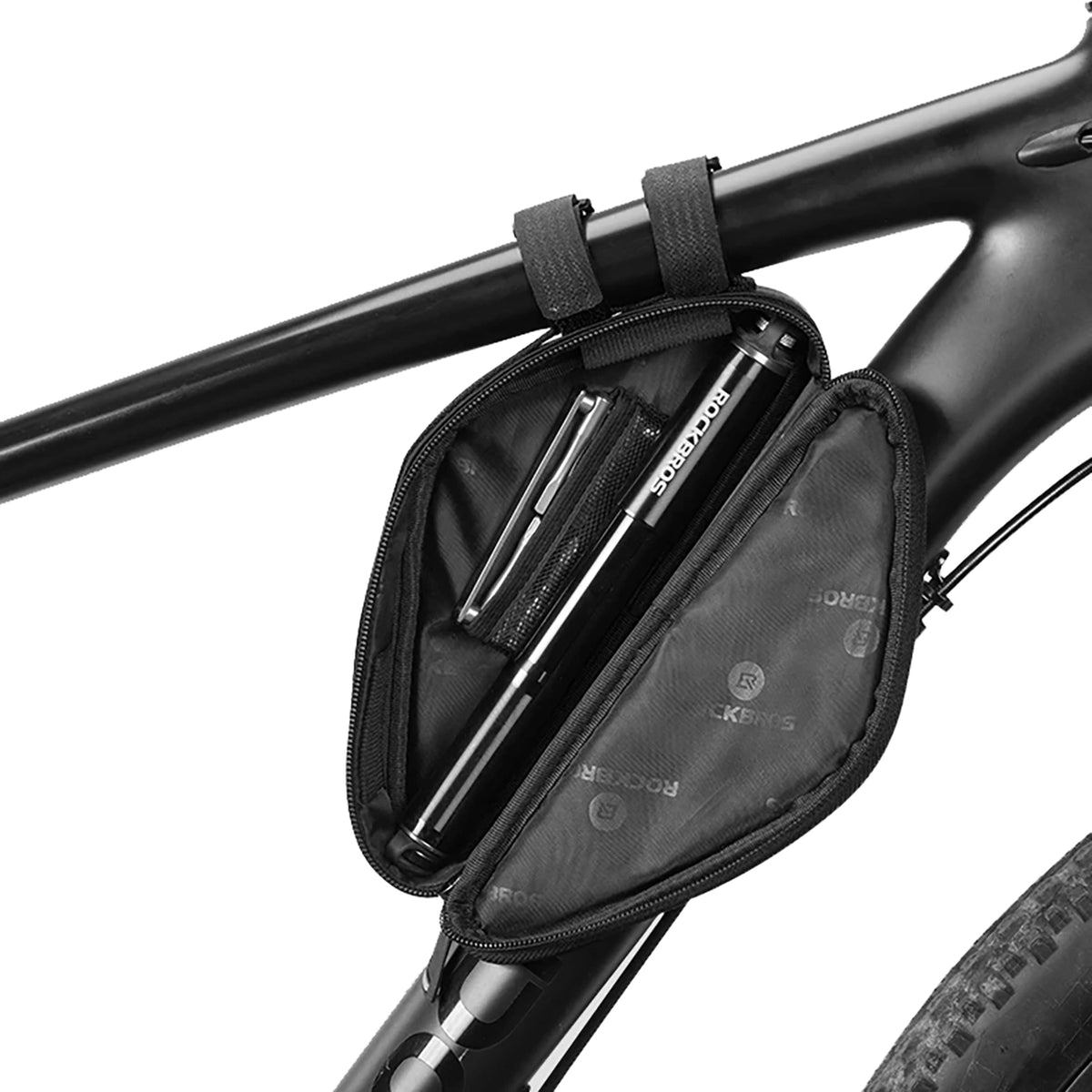 Torba Rockbros B55-BK rowerowa na ramę 0.7 l - czarna – zdjęcie 5