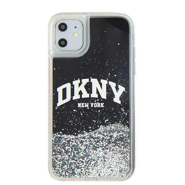 Etui DKNY Liquid Glitter Big Logo na iPhone 11 / Xr - czarne – zdjęcie 3