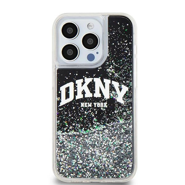 Etui DKNY Liquid Glitter Big Logo na iPhone 13 Pro / 13 - czarne – zdjęcie 2